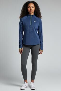 Womens New Balance 3/4 Zip up Running Pullover Activewear Workout Gym-wear S